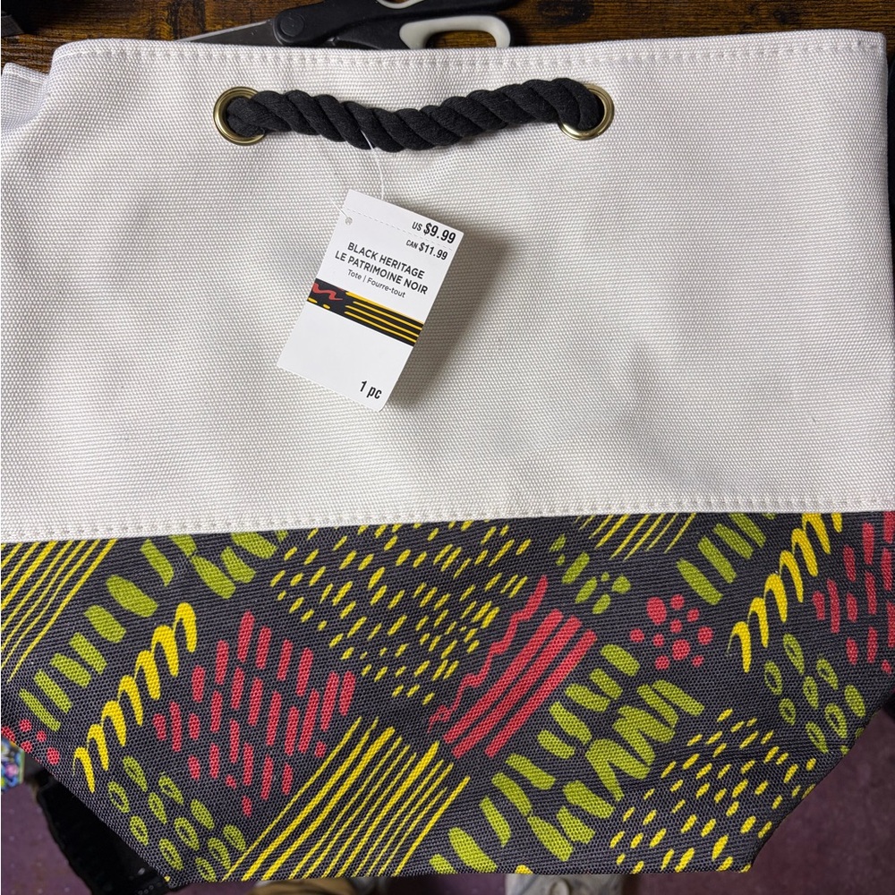 Colorful Geometric Tote Bag